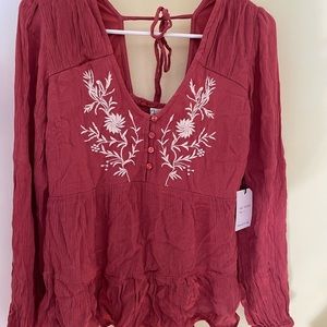 Boho Flowy Top